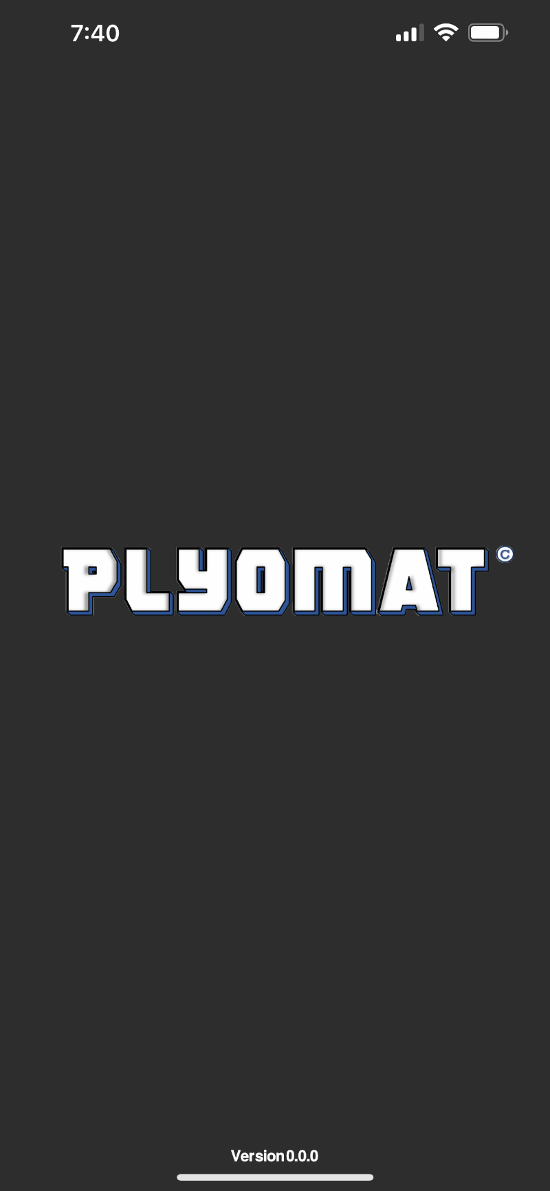 Plyomat session screen