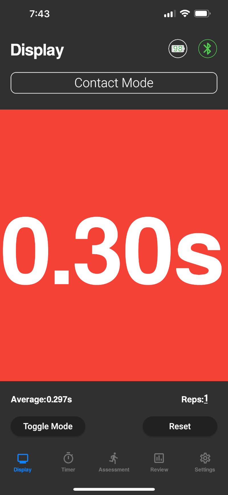 Plyomat metrics screen